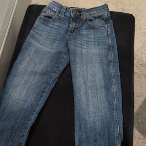 Boys Wrangler Blue Straight Leg Jeans with Classic Denim Appeal